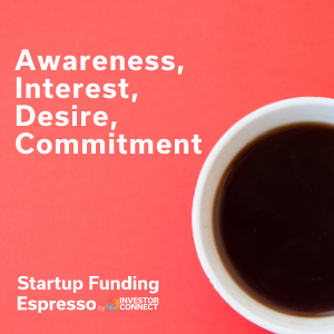 Startup Funding Espresso — Awareness, Interest, Desire, Commitment